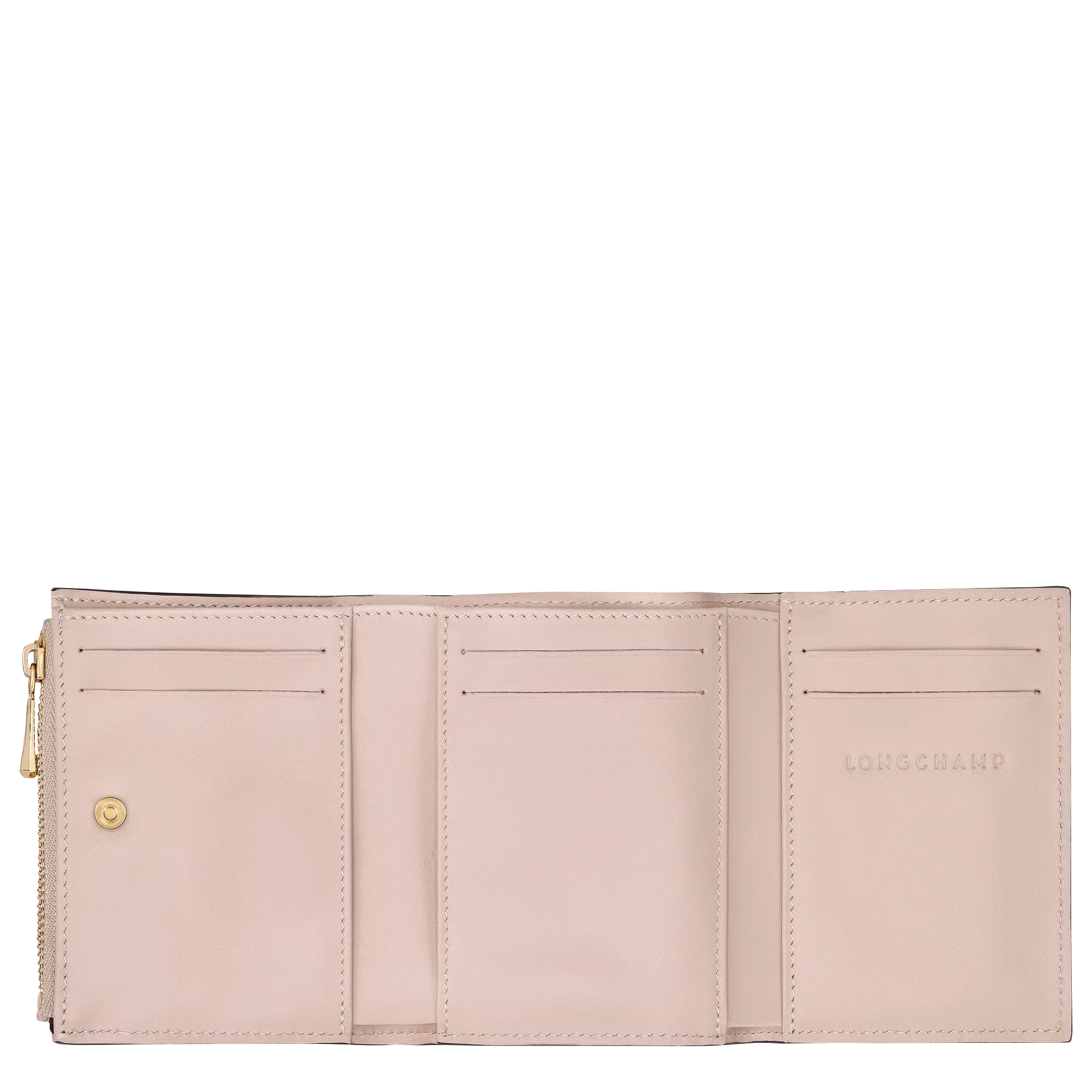 Longchamp Épure Compact wallet Petal Pink