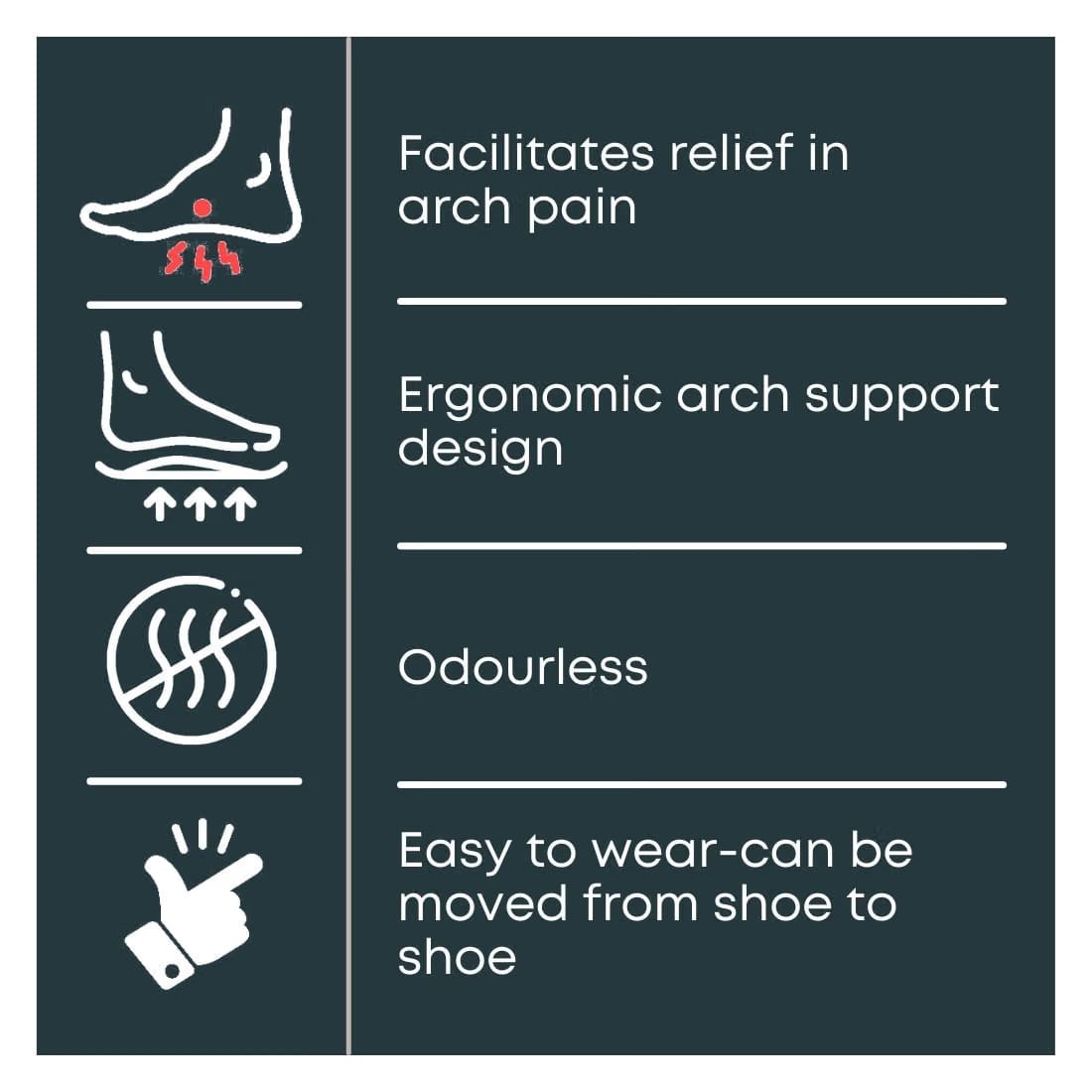 Helios Silicone Arch Support