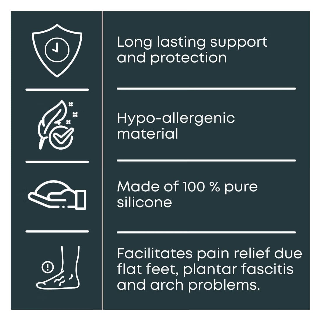 Helios Silicone Arch Support