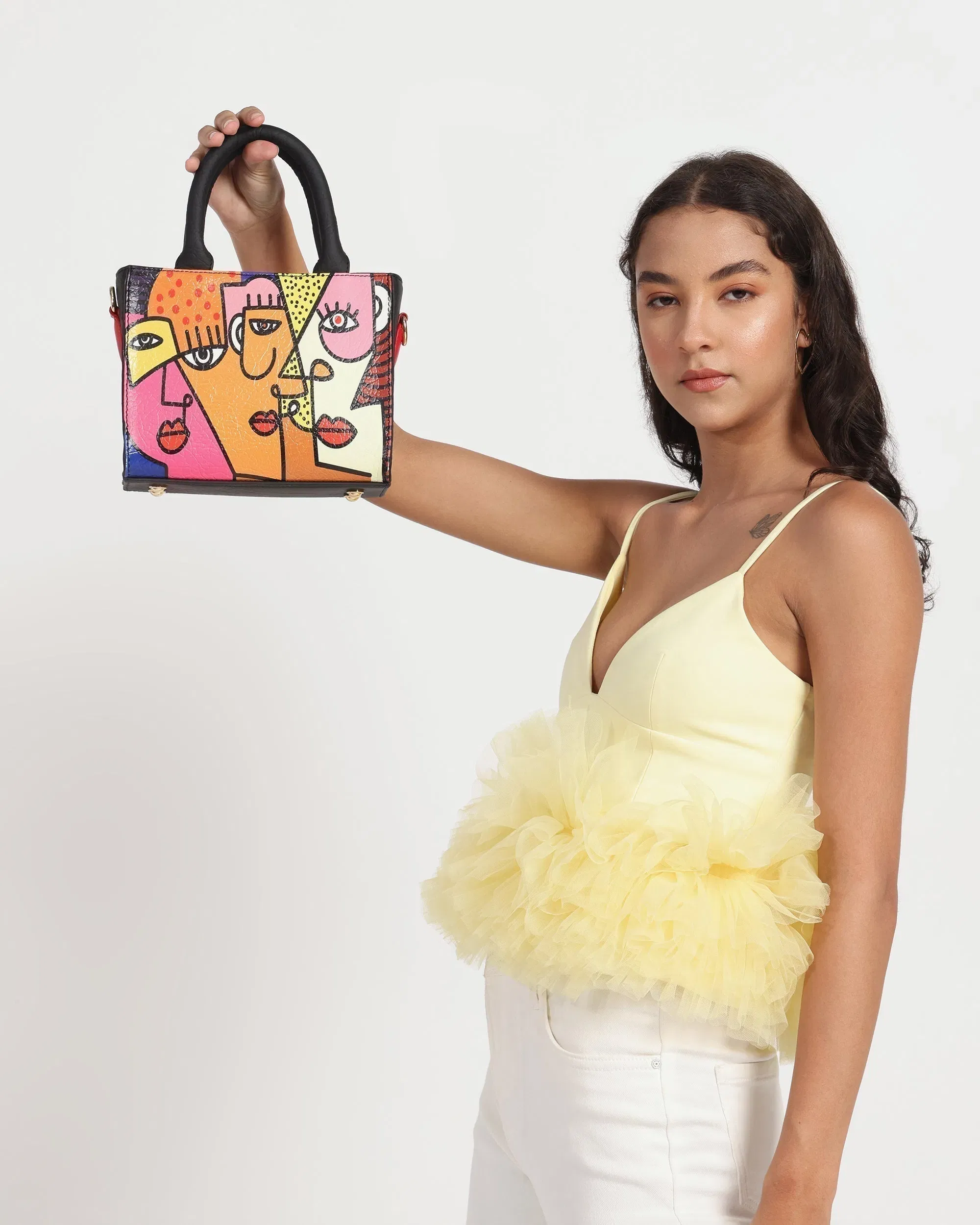 Mini Fetti Faces Tote Bag OG