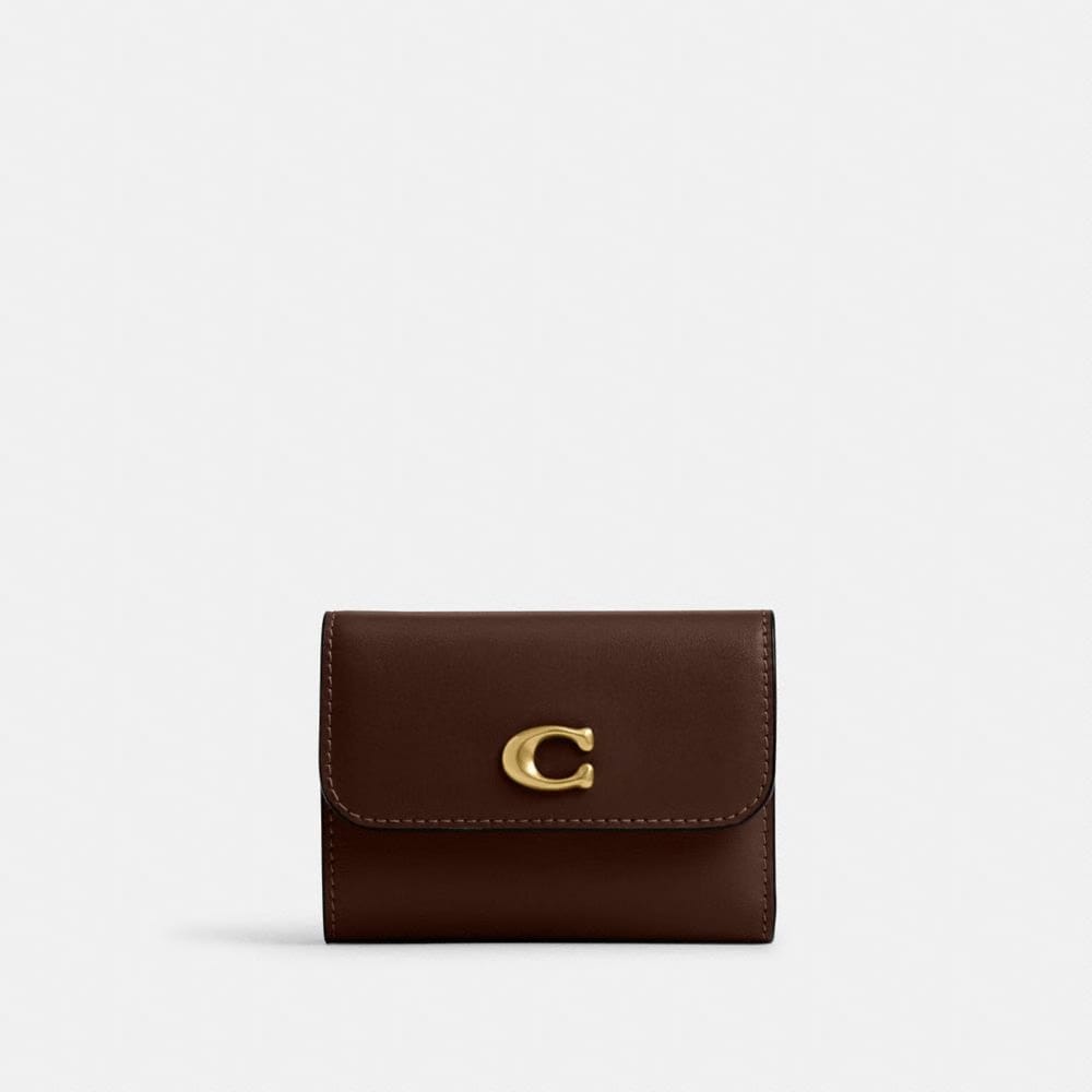 Coach Essential Card Holder Wallet Brass Maple