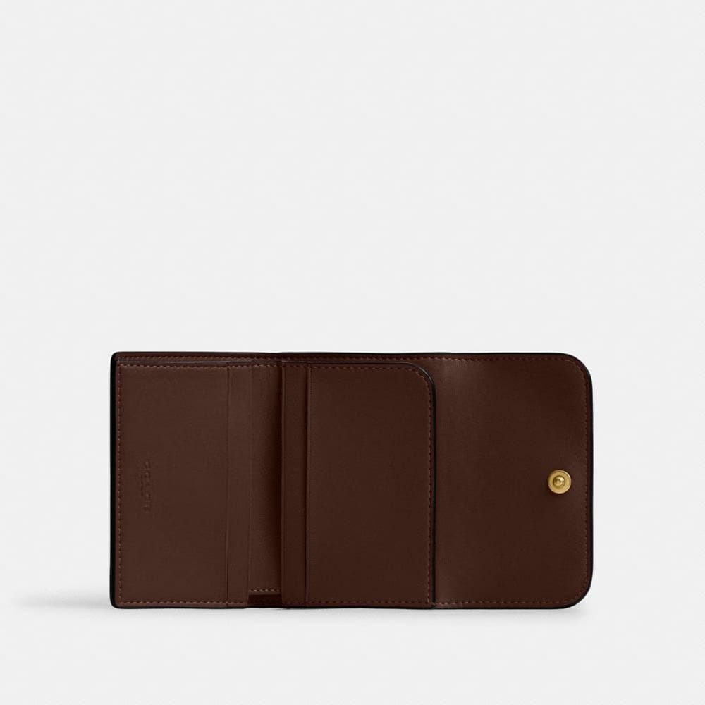 Coach Essential Card Holder Wallet Brass Maple