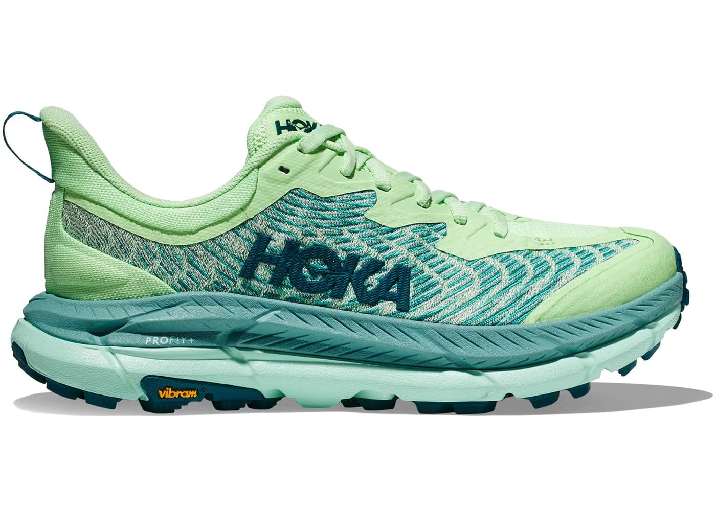 Hoka One One Mafate Speed 4 Lime Glow Ocean Mist Womens