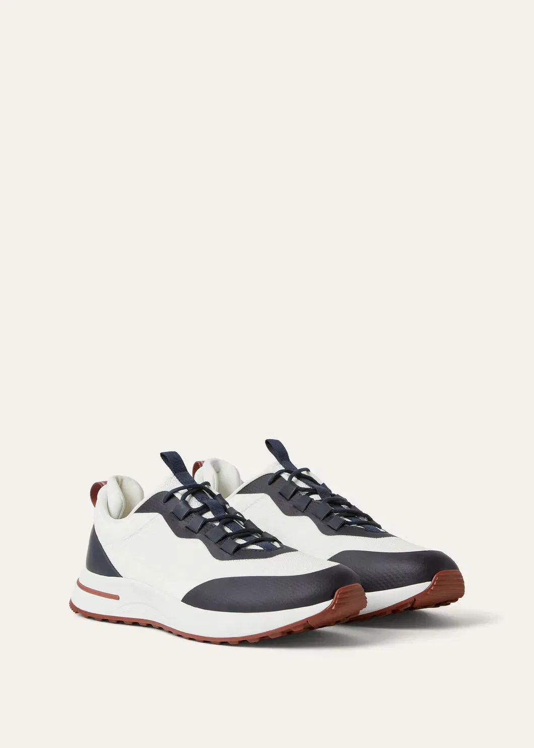 LoroPiana Week End Walk Sneaker White Sea