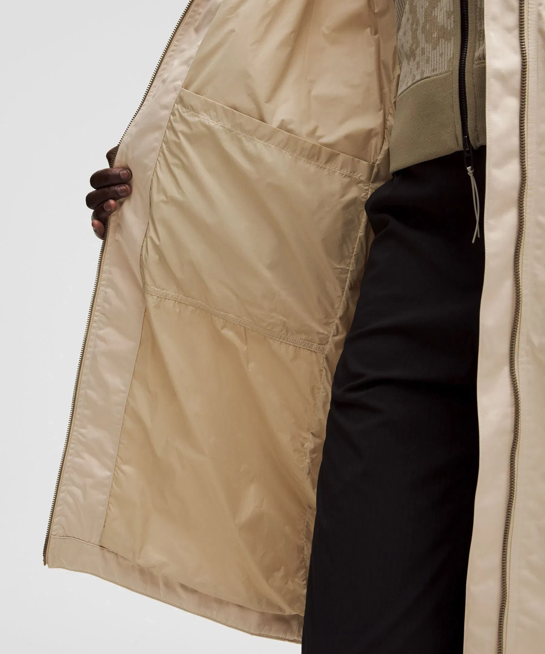 Lululemon Taffeta Removable-Hood Long Jacket *SLNSH Collection