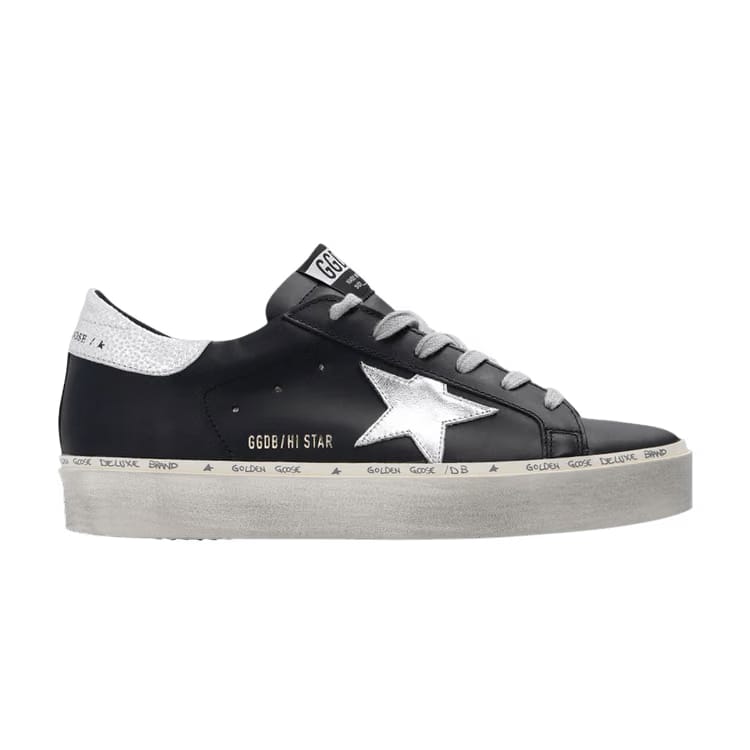 Golden Goose Wmns Hi Star 'Black Silver'