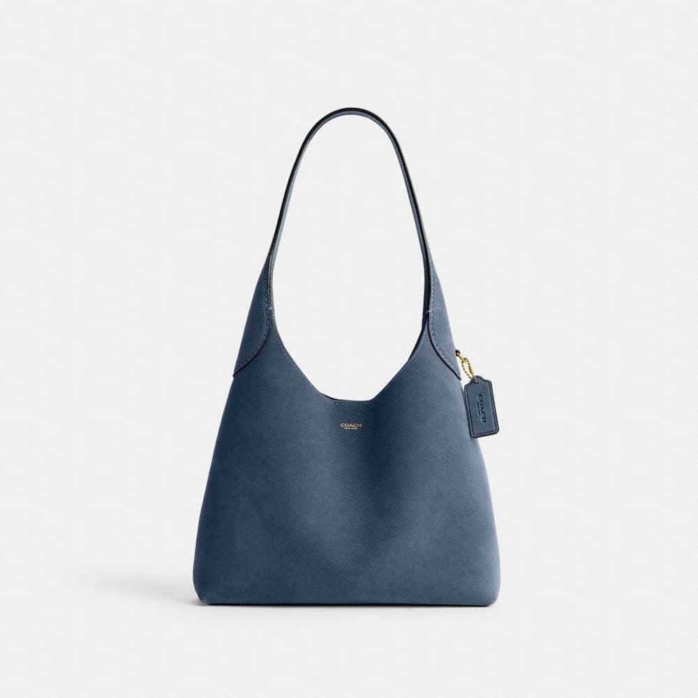 Coach Brooklyn Shoulder Bag 28 Brass Light Denim