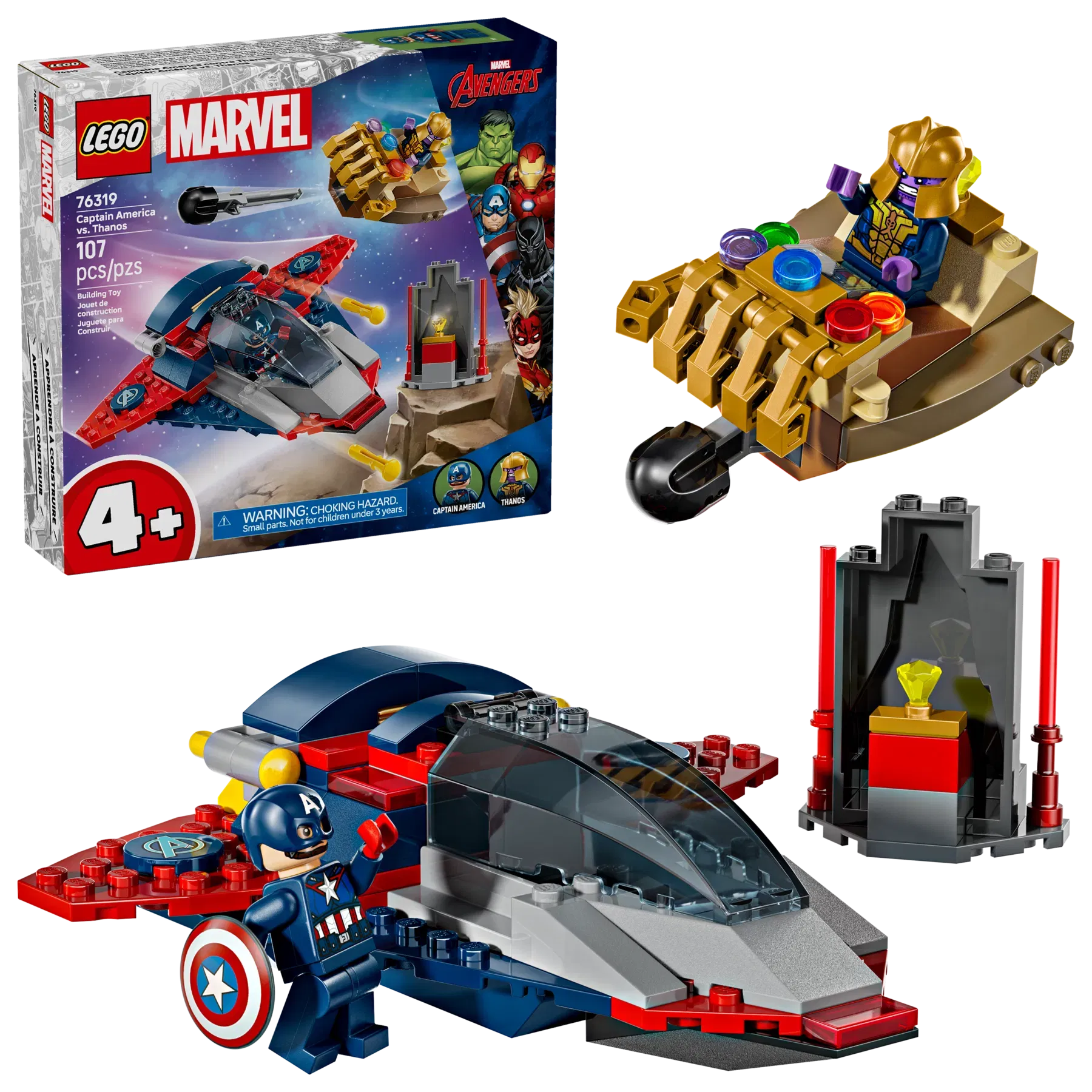 Lego Captain America vs Thanos