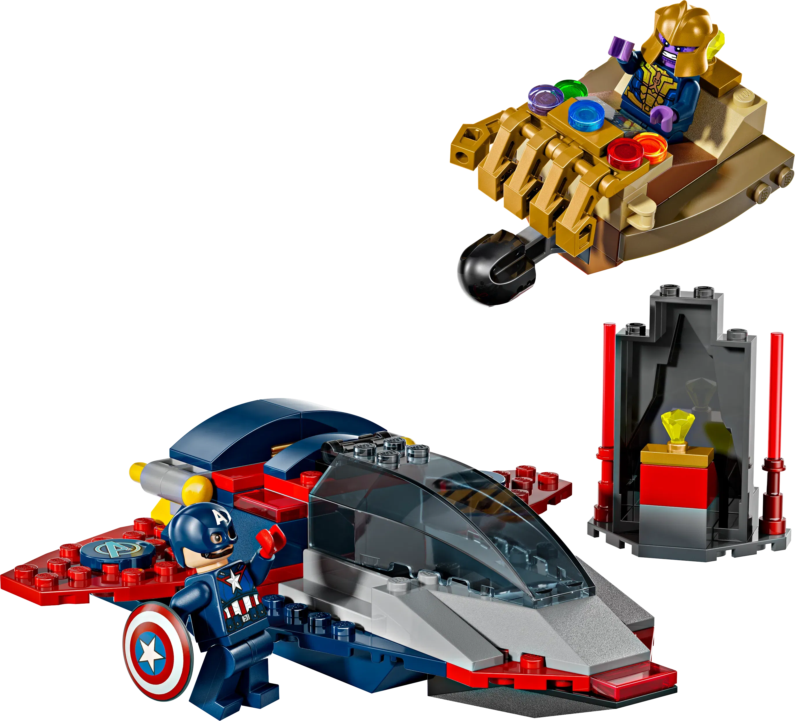 Lego Captain America vs Thanos