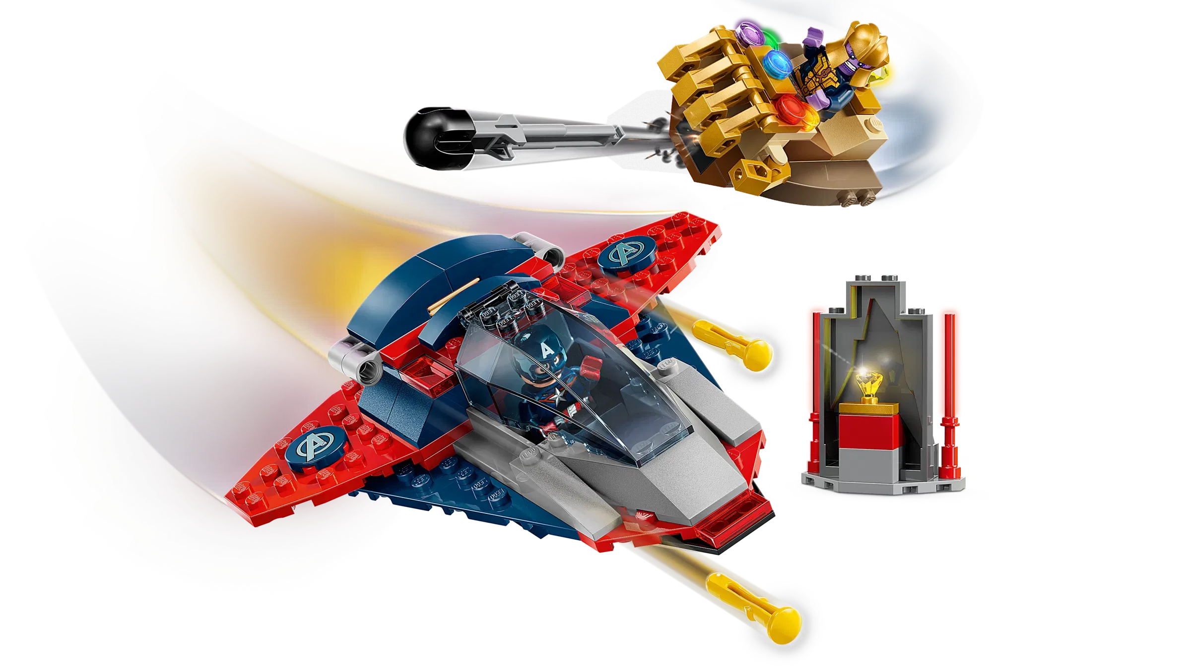 Lego Captain America vs Thanos
