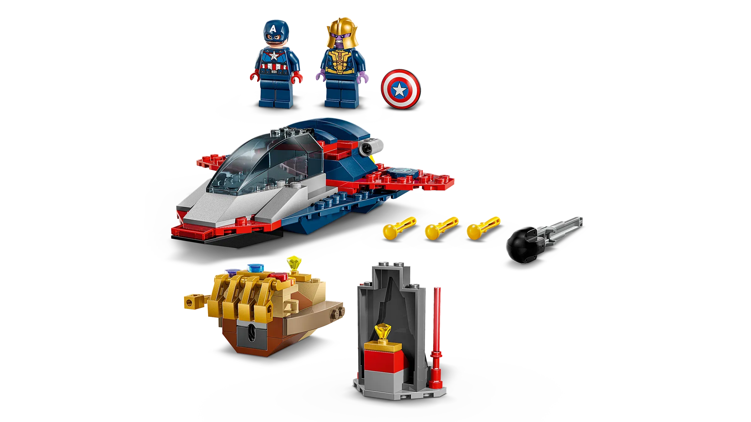 Lego Captain America vs Thanos