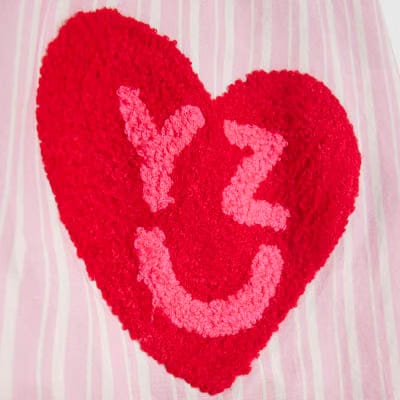 Pink Year Zero Stripe Back Slogan Shirt