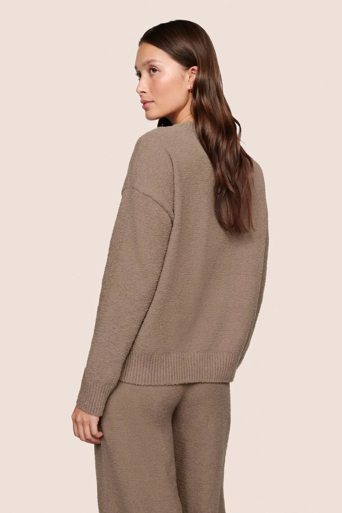 Recycled Boucle Crew Neck Pullover