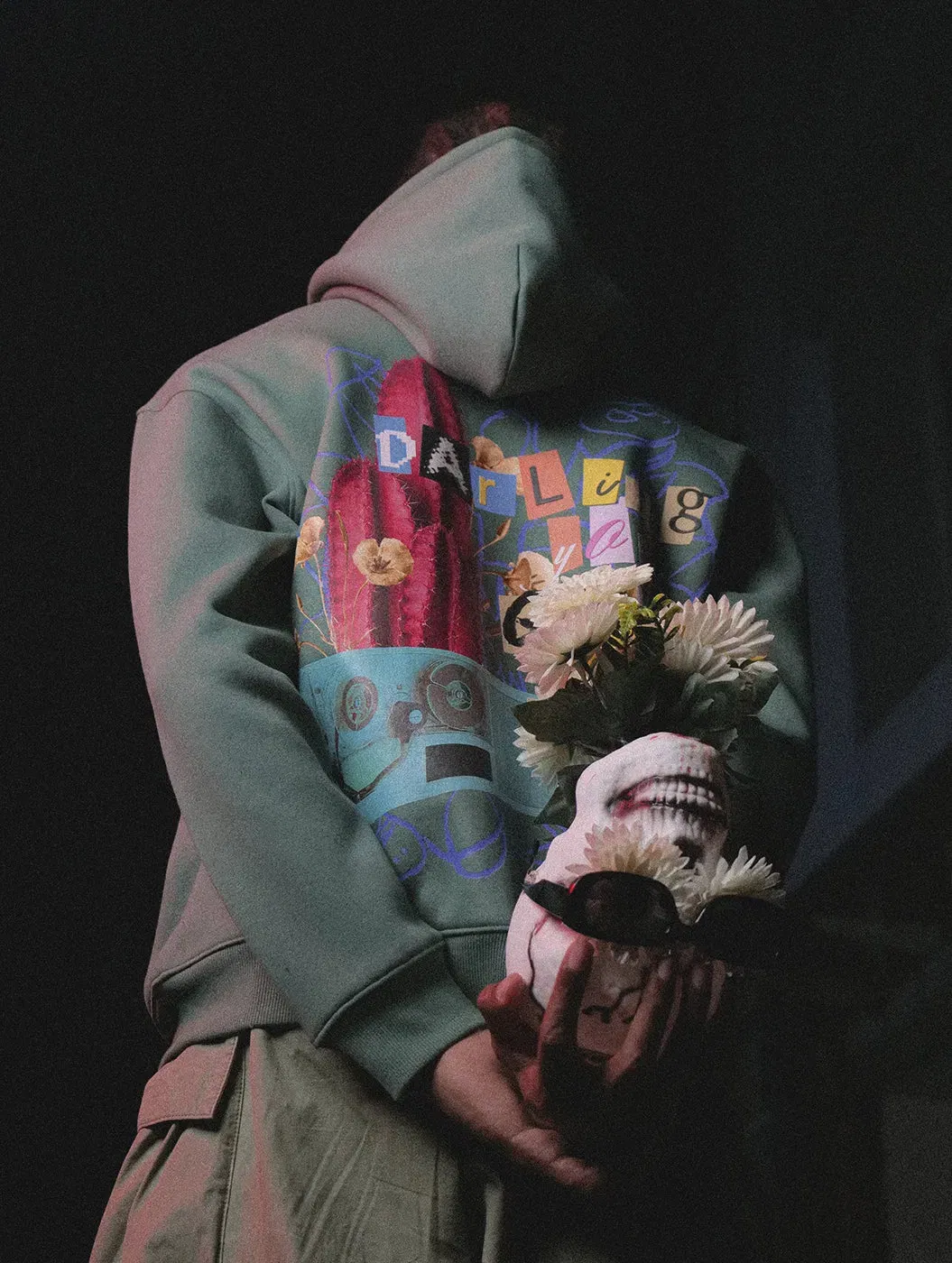 FLWD - The Thron V1 Seagreen Oversized Zipper Hood