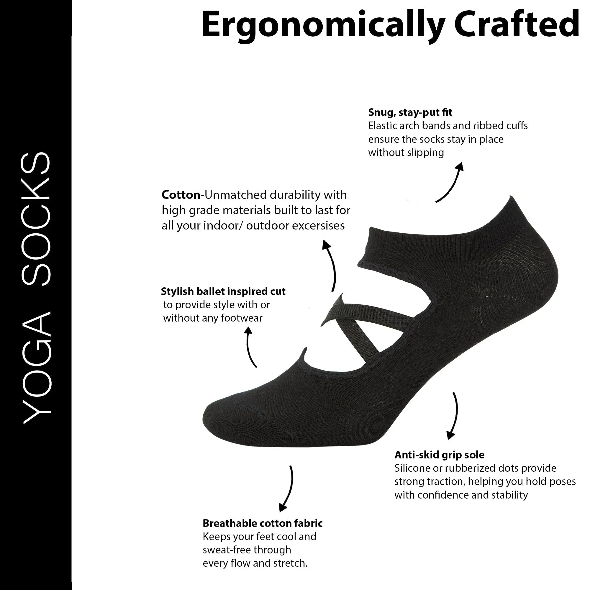 Women’s Studio Collection Yoga & Pilates Socks