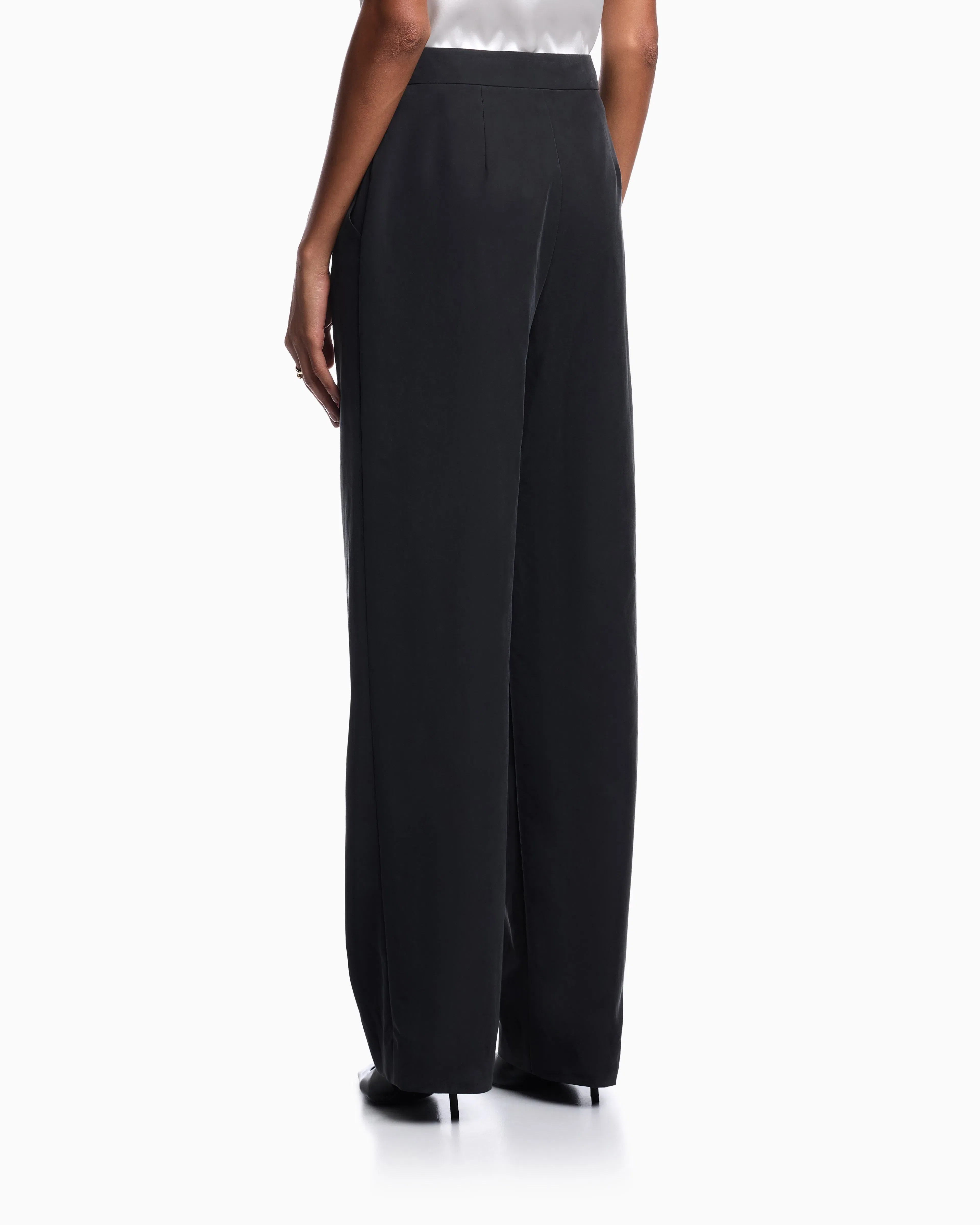 Emporio Armani Crepe palazzo trousers
