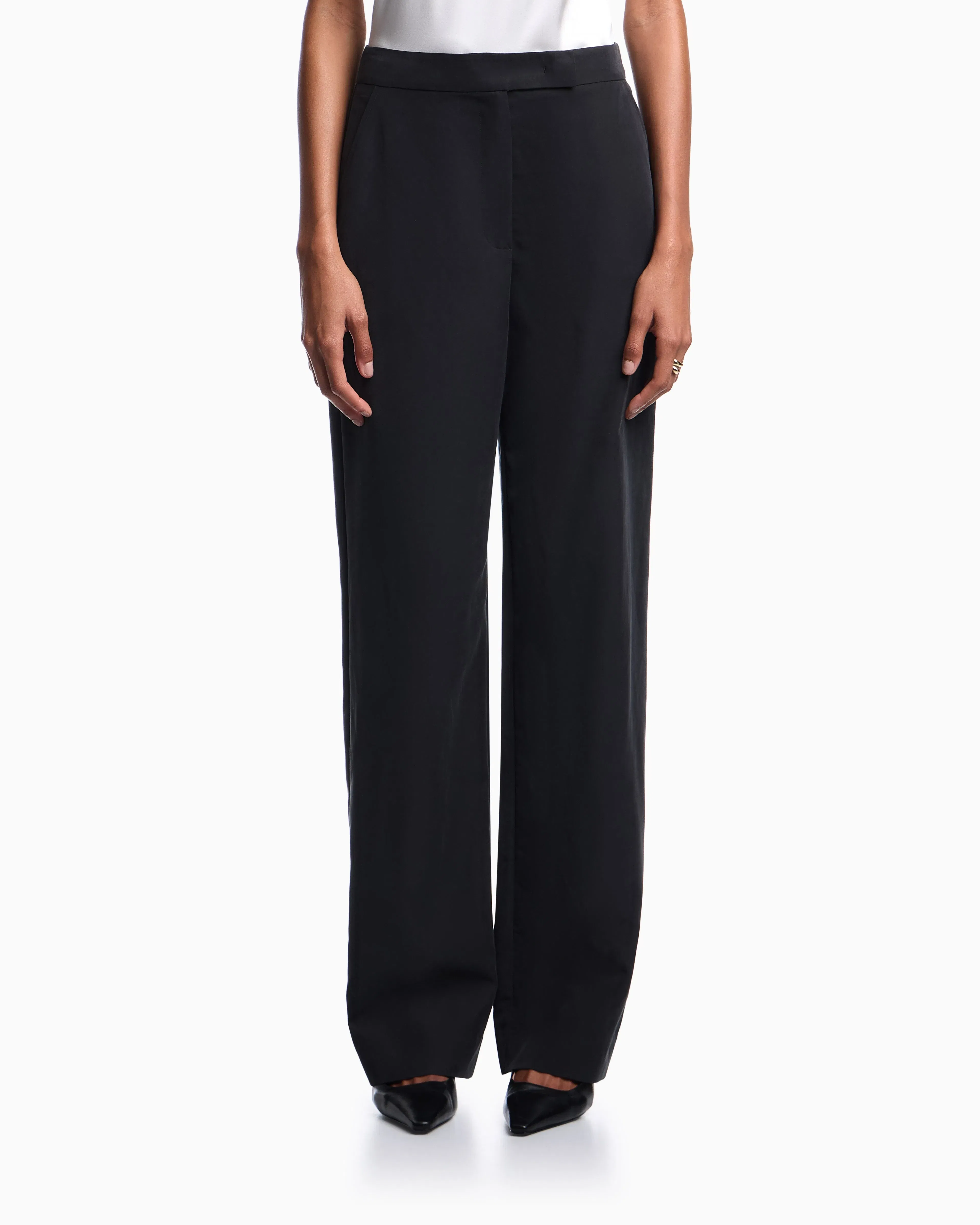 Emporio Armani Crepe palazzo trousers