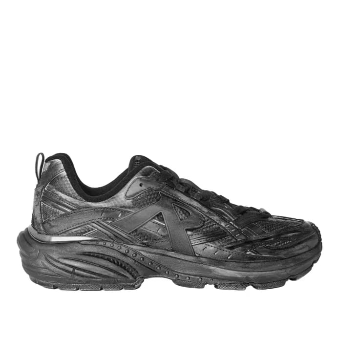 REPRESENT Men's Chunky Trainers 'Dye Off Black'