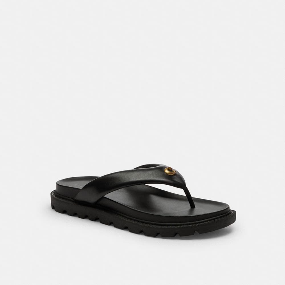 Women's Coach Brynn Thong Sandal Black