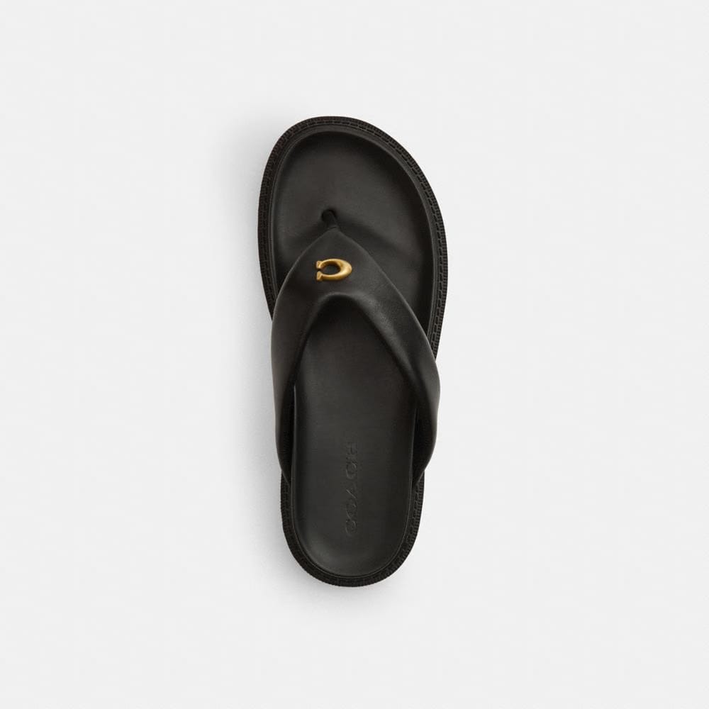 Women's Coach Brynn Thong Sandal Black