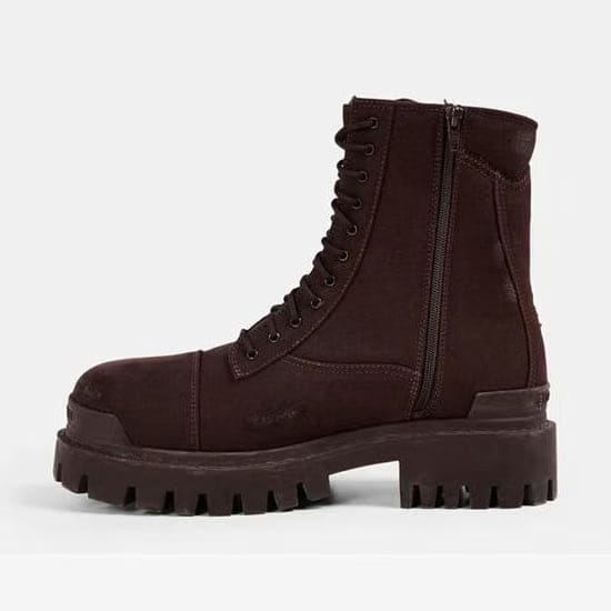 Balenciaga Men's Bal Combat Strike Hiker Rugged Boots