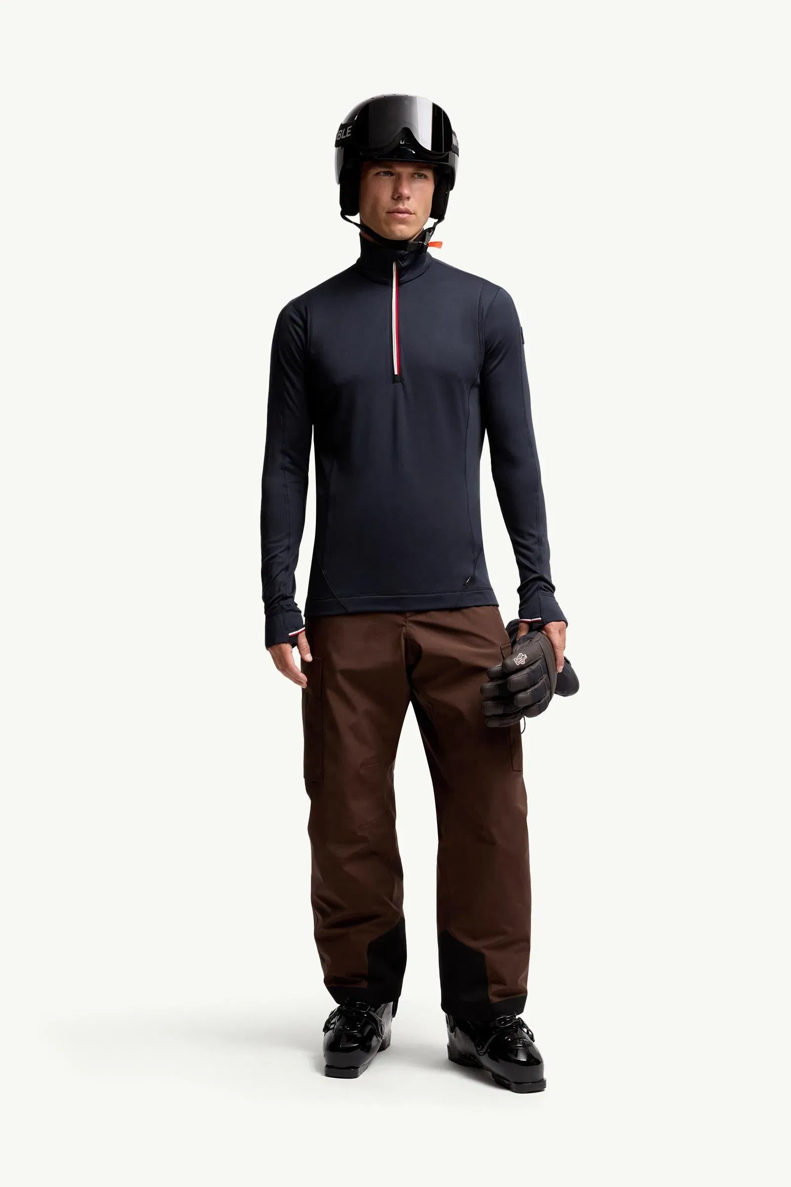Moncler Polartec® Half-Zip Sweatshirt Navy Blue Navy Blue