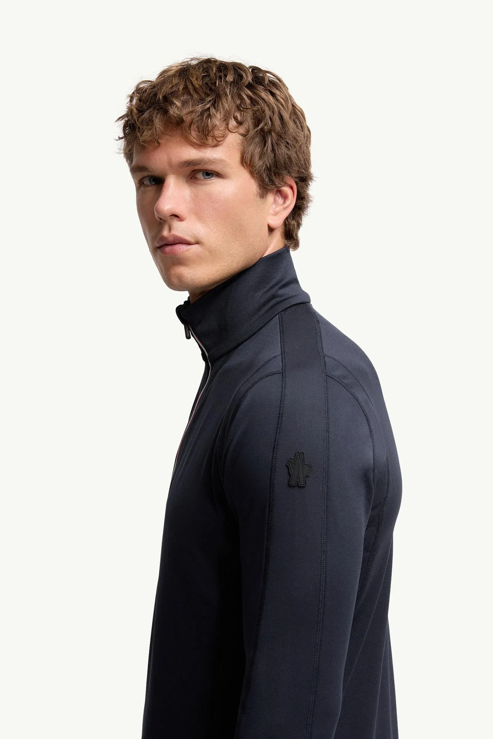 Moncler Polartec® Half-Zip Sweatshirt Navy Blue Navy Blue