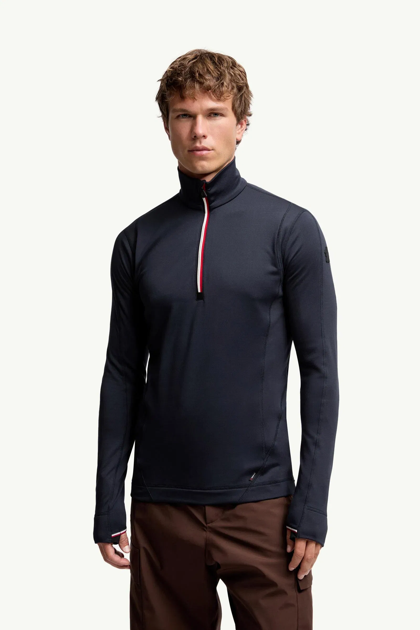 Moncler Polartec® Half-Zip Sweatshirt Navy Blue Navy Blue