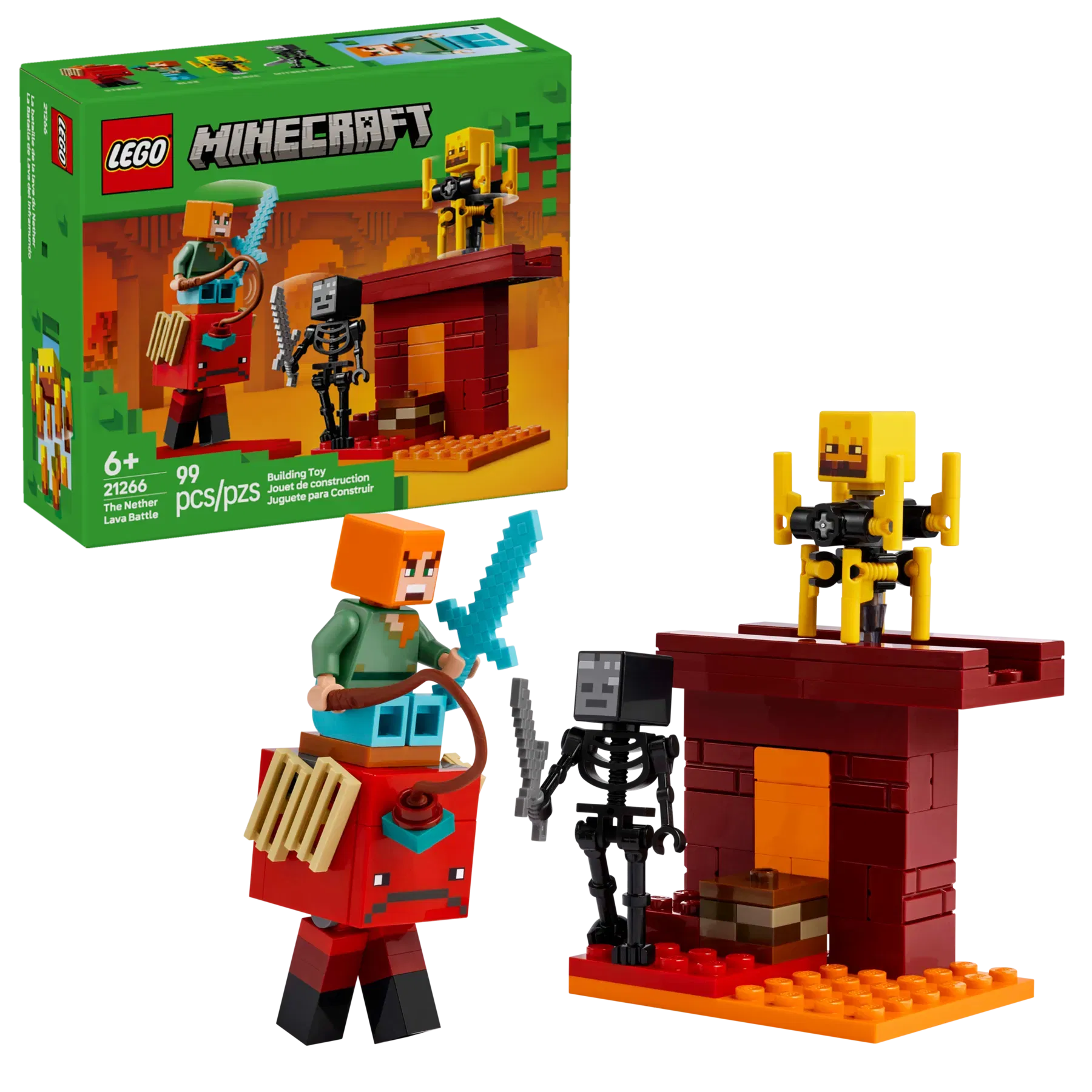 Lego The Nether Lava Battle