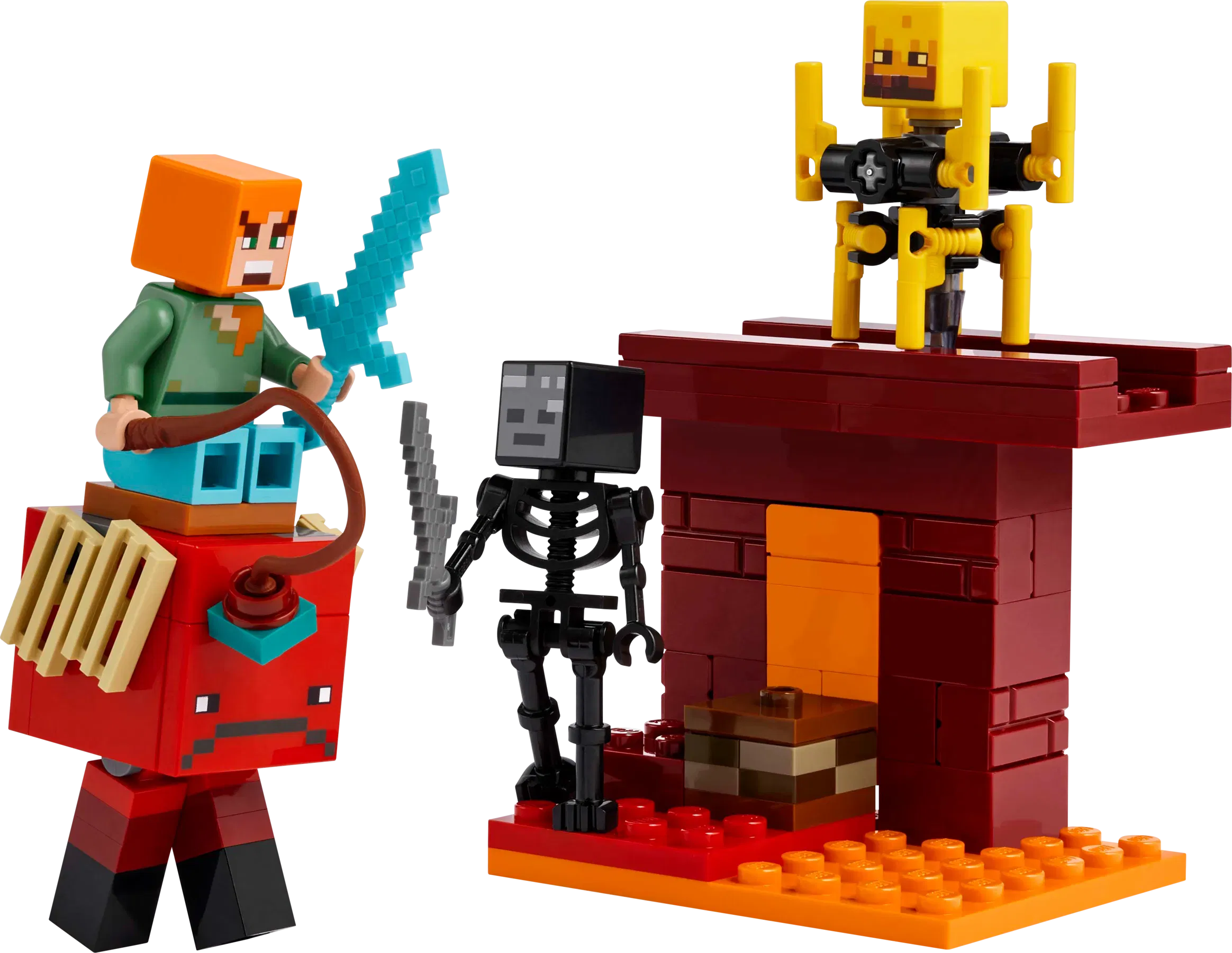 Lego The Nether Lava Battle