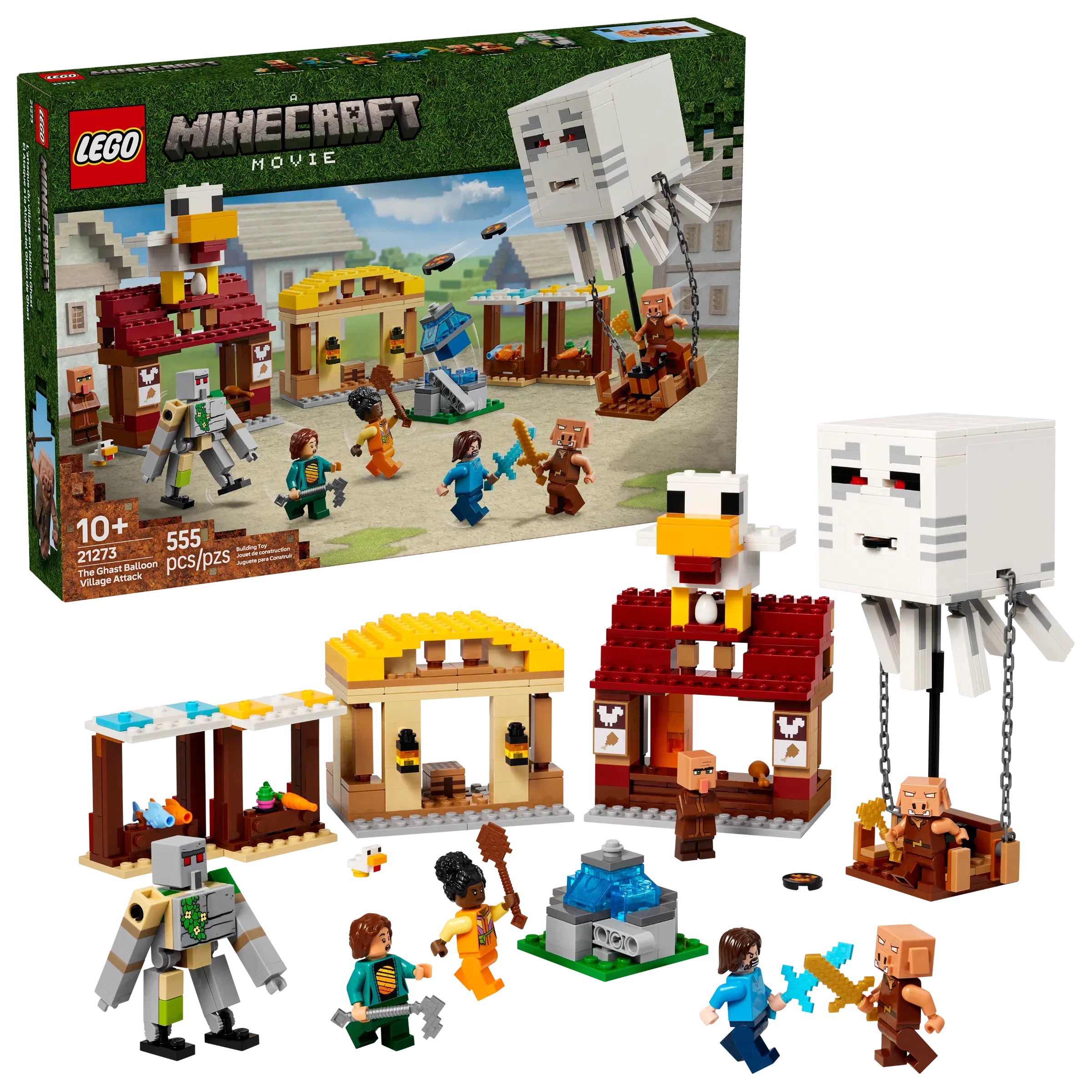Lego The Ghast Balloon Village Attack