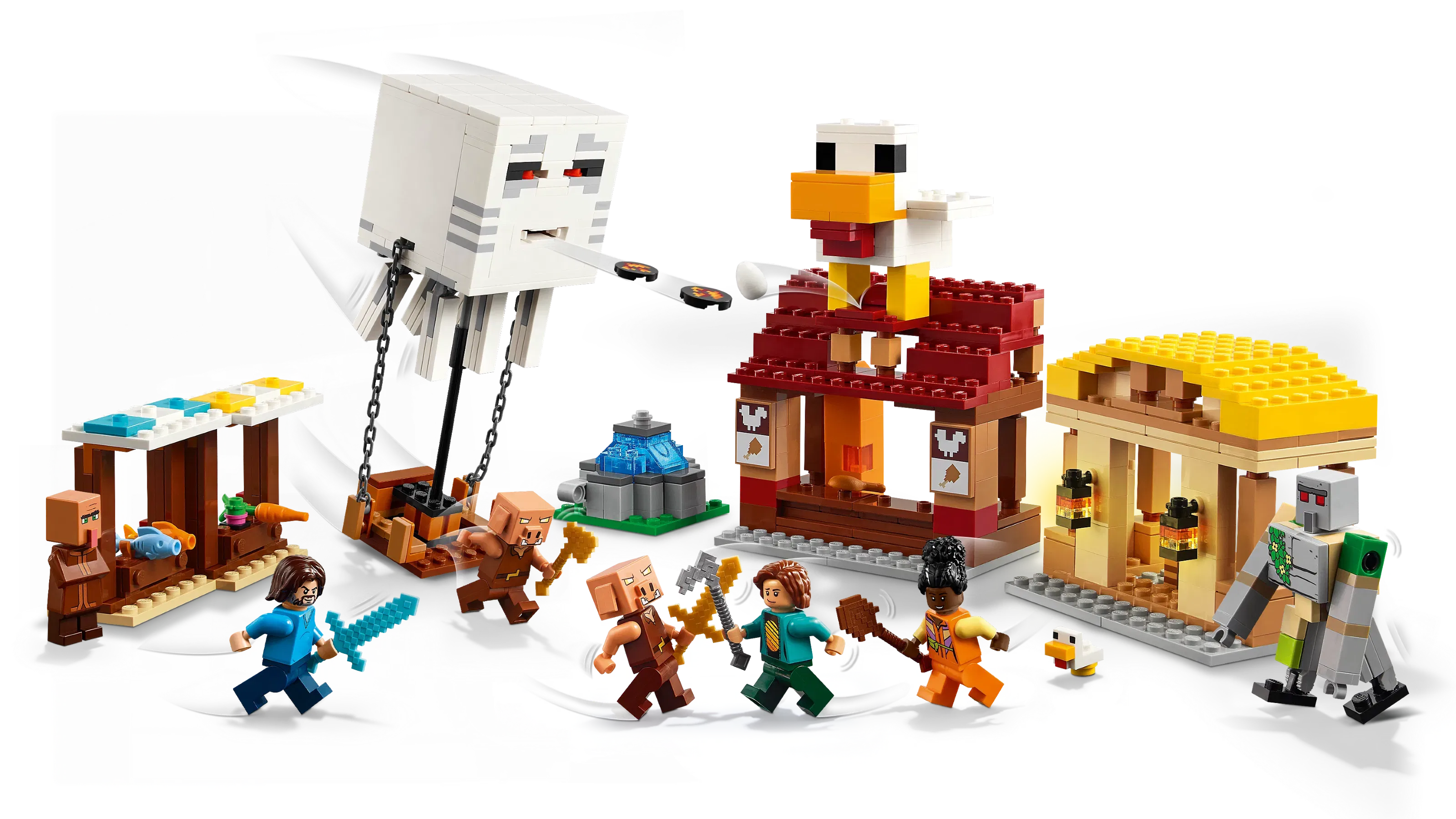 Lego The Ghast Balloon Village Attack