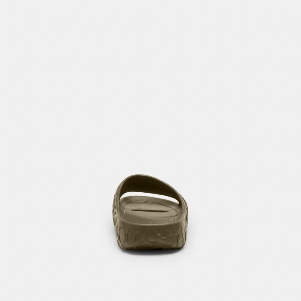 Men's Coach Bay Slide In Signature Army Green