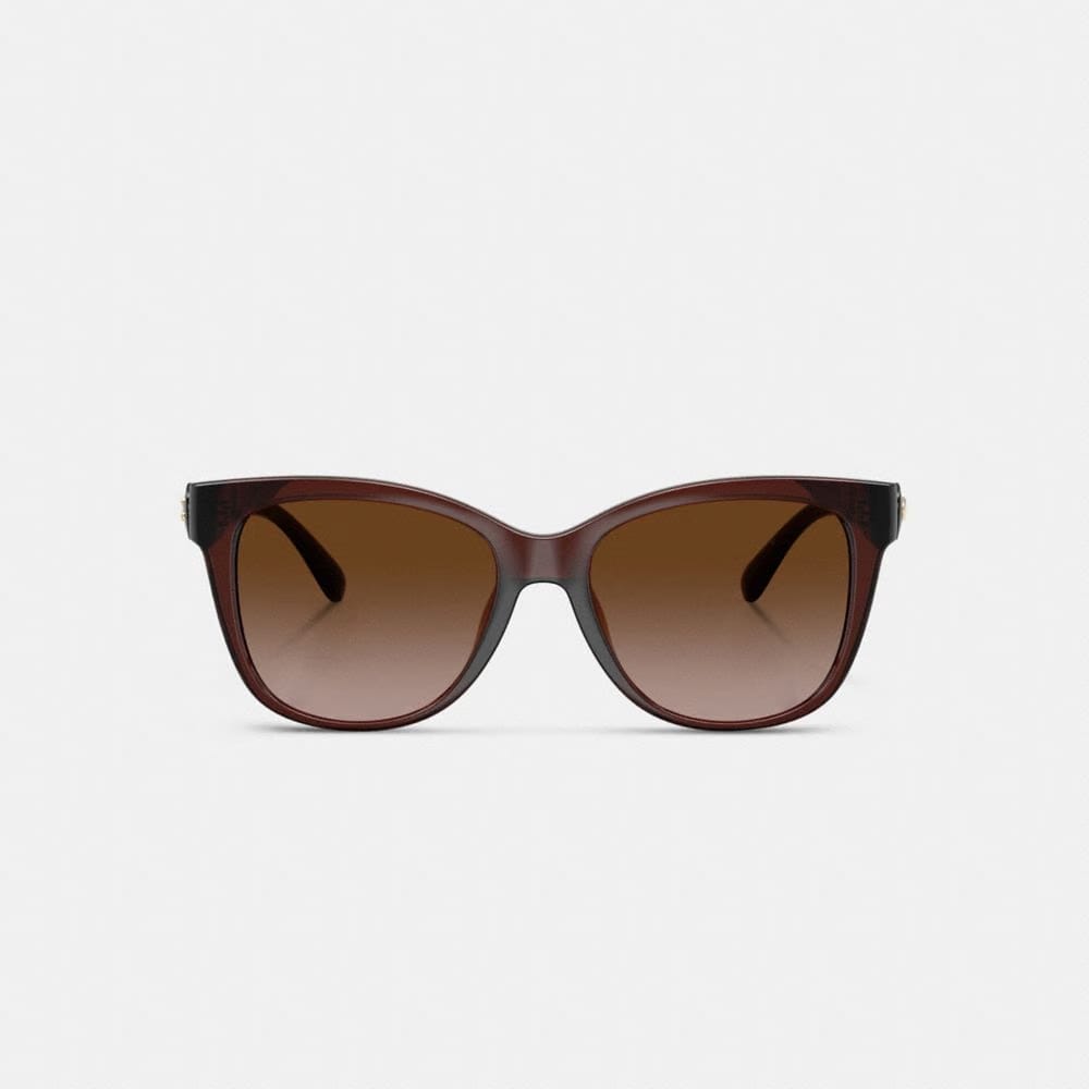 Signature Heart Oversized Square Sunglasses