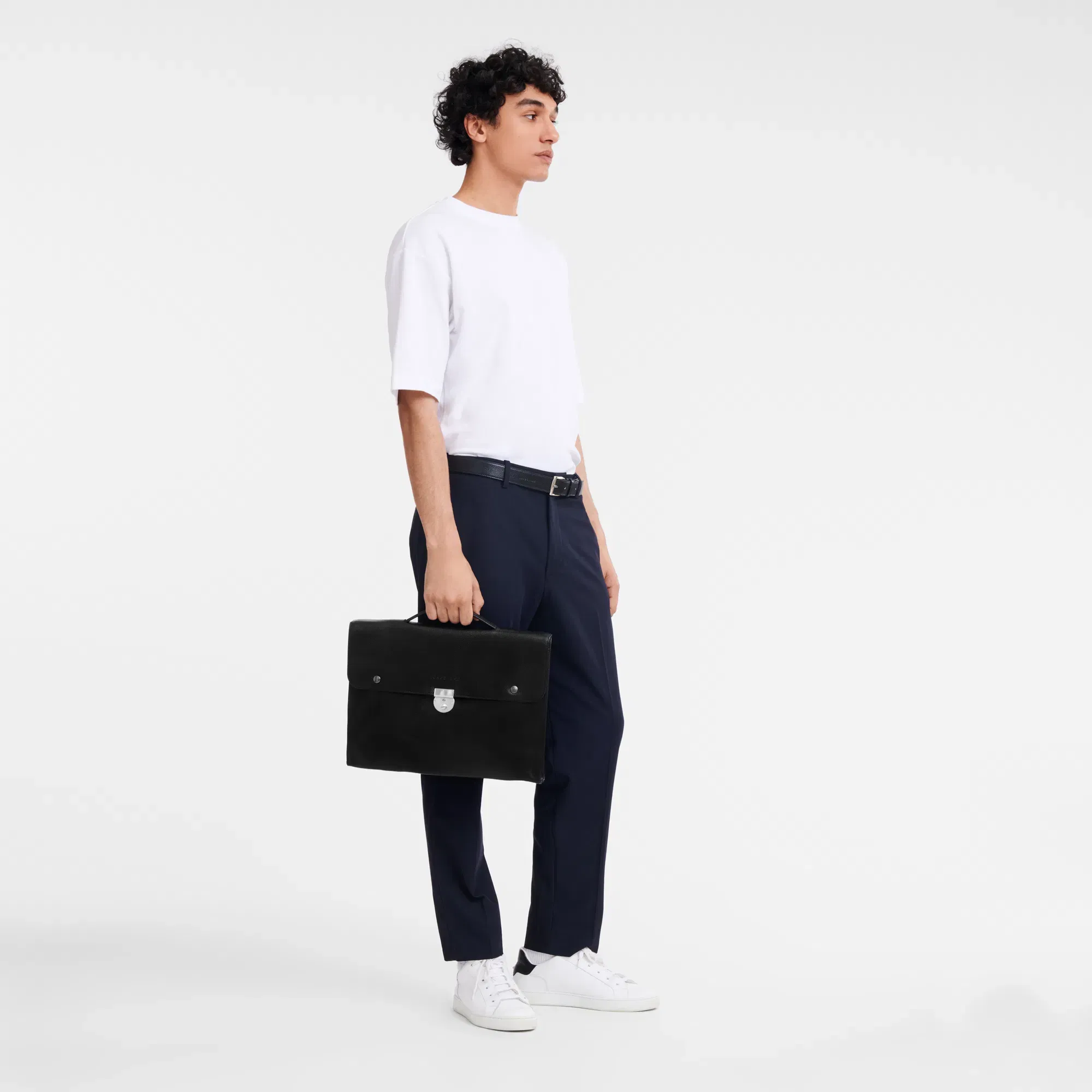 Longchamp Le Foulonné S Briefcase Black
