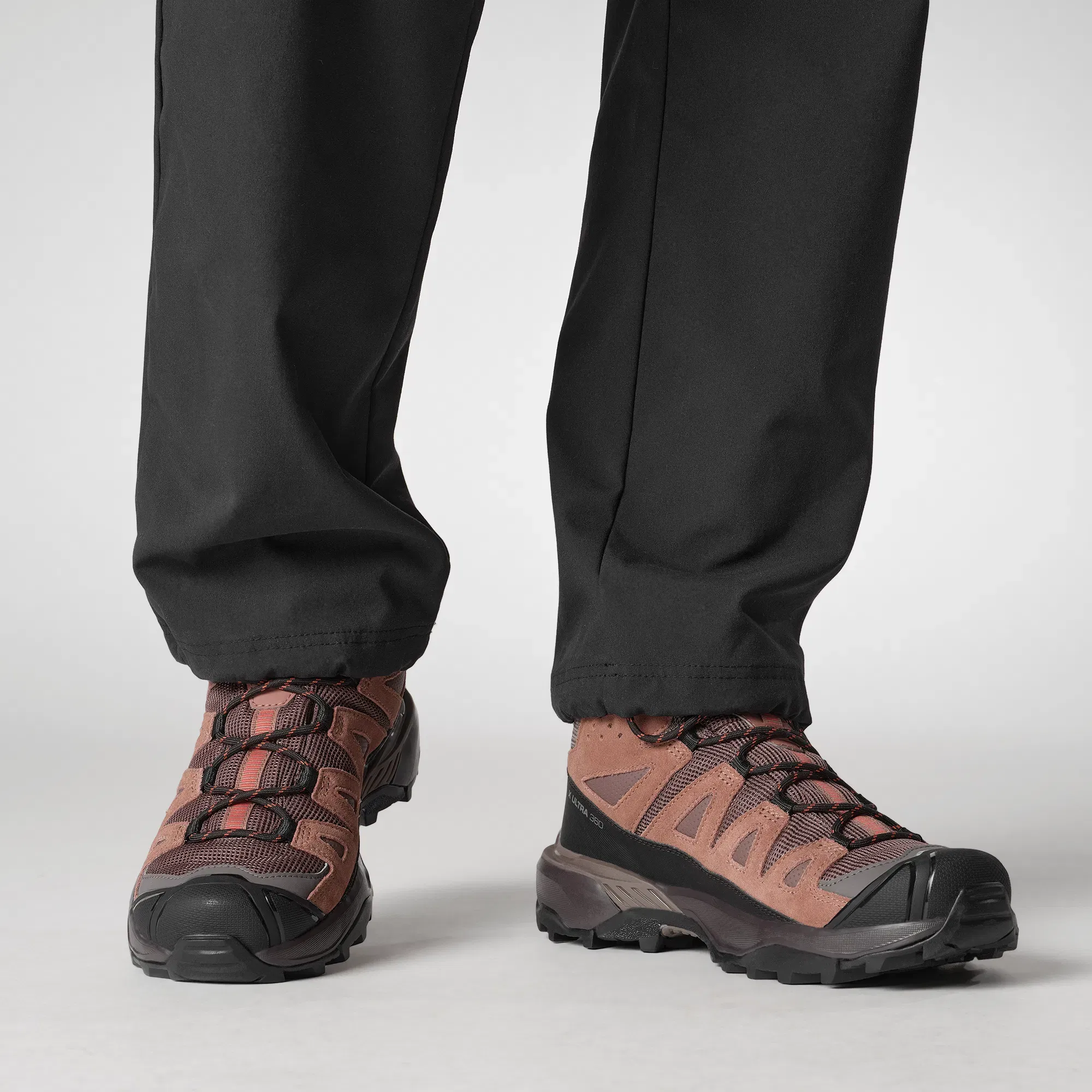 Salomon X Ultra 360 Leather Mid Gore-Tex Hiking & Backpacking Shoes Womens Peppercorn