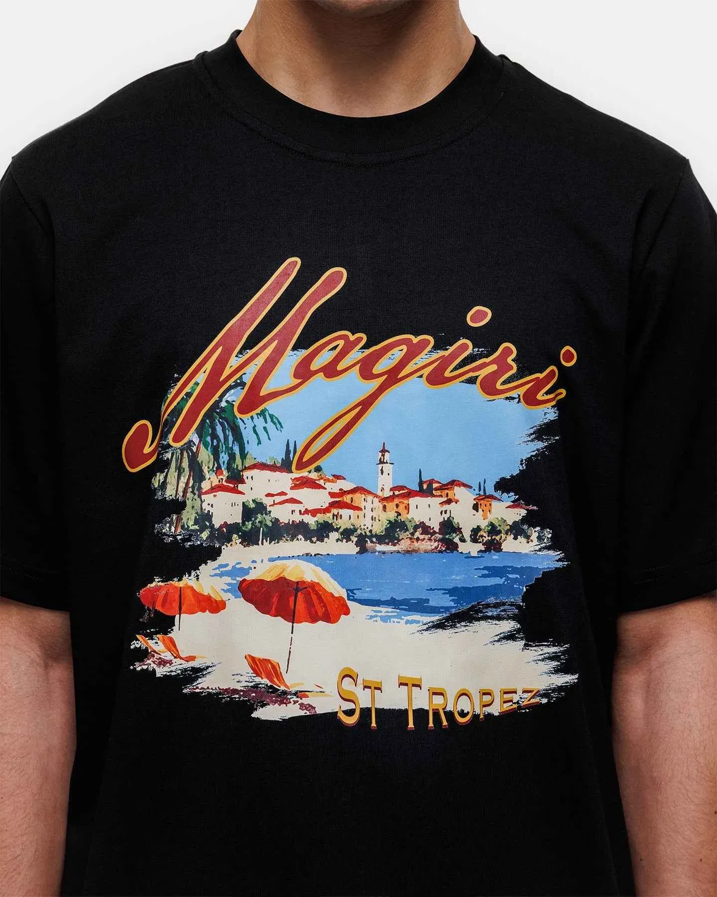 Magiri St. Tropez Printed T-Shirt in Black