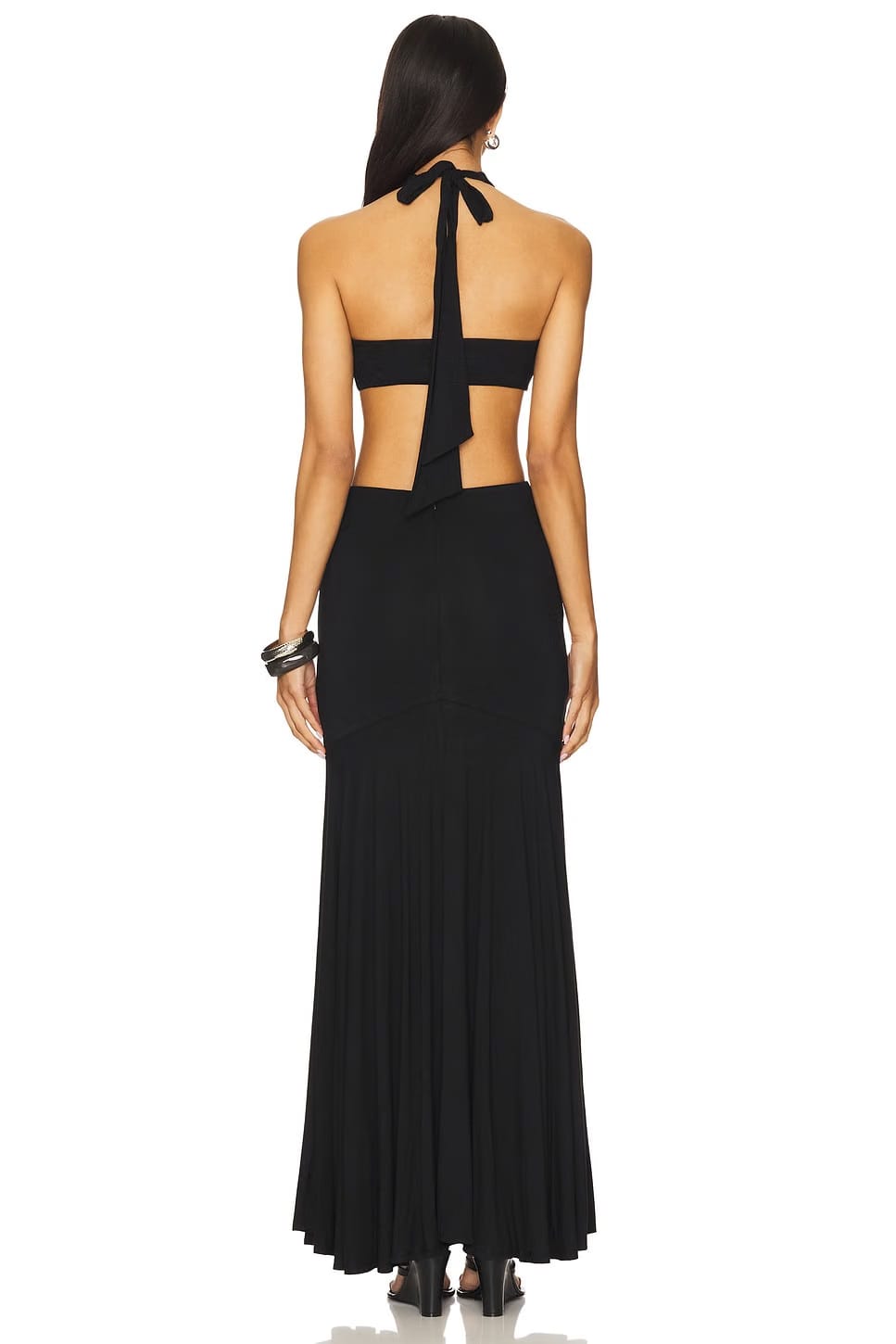 superdown Yasmina Maxi Skirt Set in Black