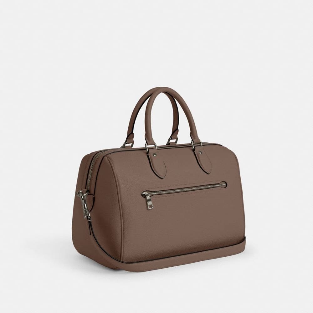 Coach Rowan Large Satchel Bag Gunmetal Dark Stone