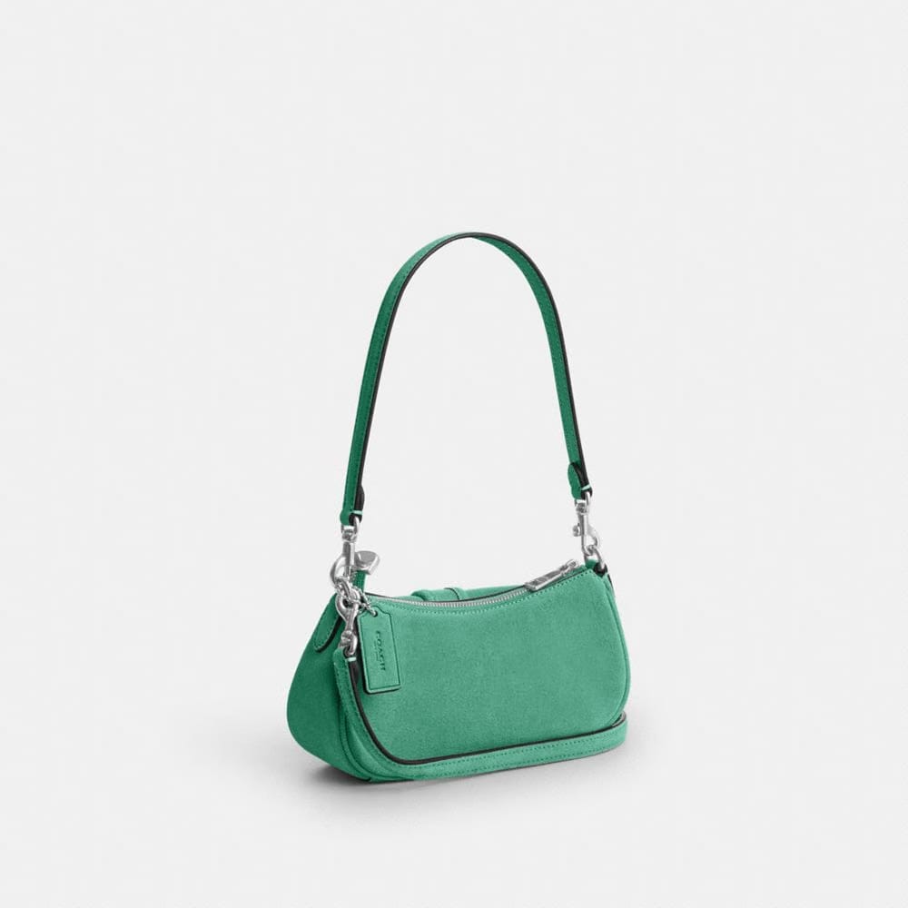 Coach Ashton Mini Shoulder Bag Silver Mint