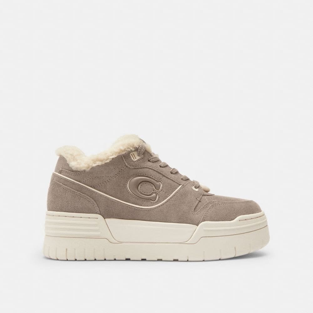 Women's Coach Soho Platform Sneaker Chalk Grey Birch