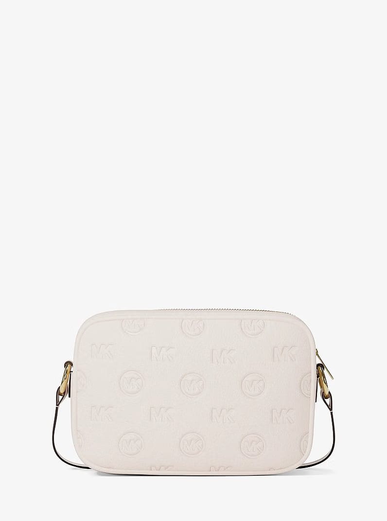 Jet Set Travel Large Logo Debossed Camera Crossbody Bag