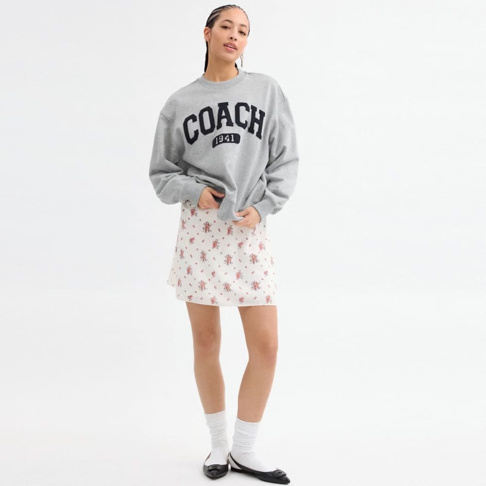 Sporty Boyfriend Crewneck Sweatshirt