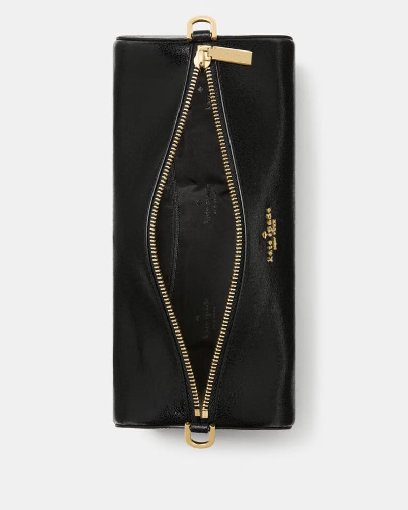 Roulette Glazed Leather Medium Shoulder Bag