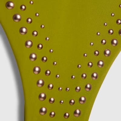 Khaki Studded Swimsuit