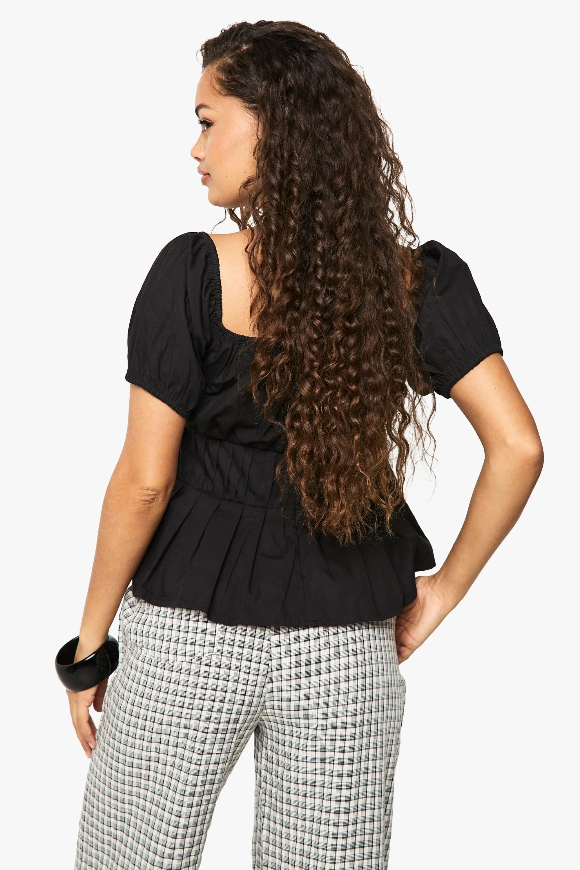 Poplin Bardot Top
