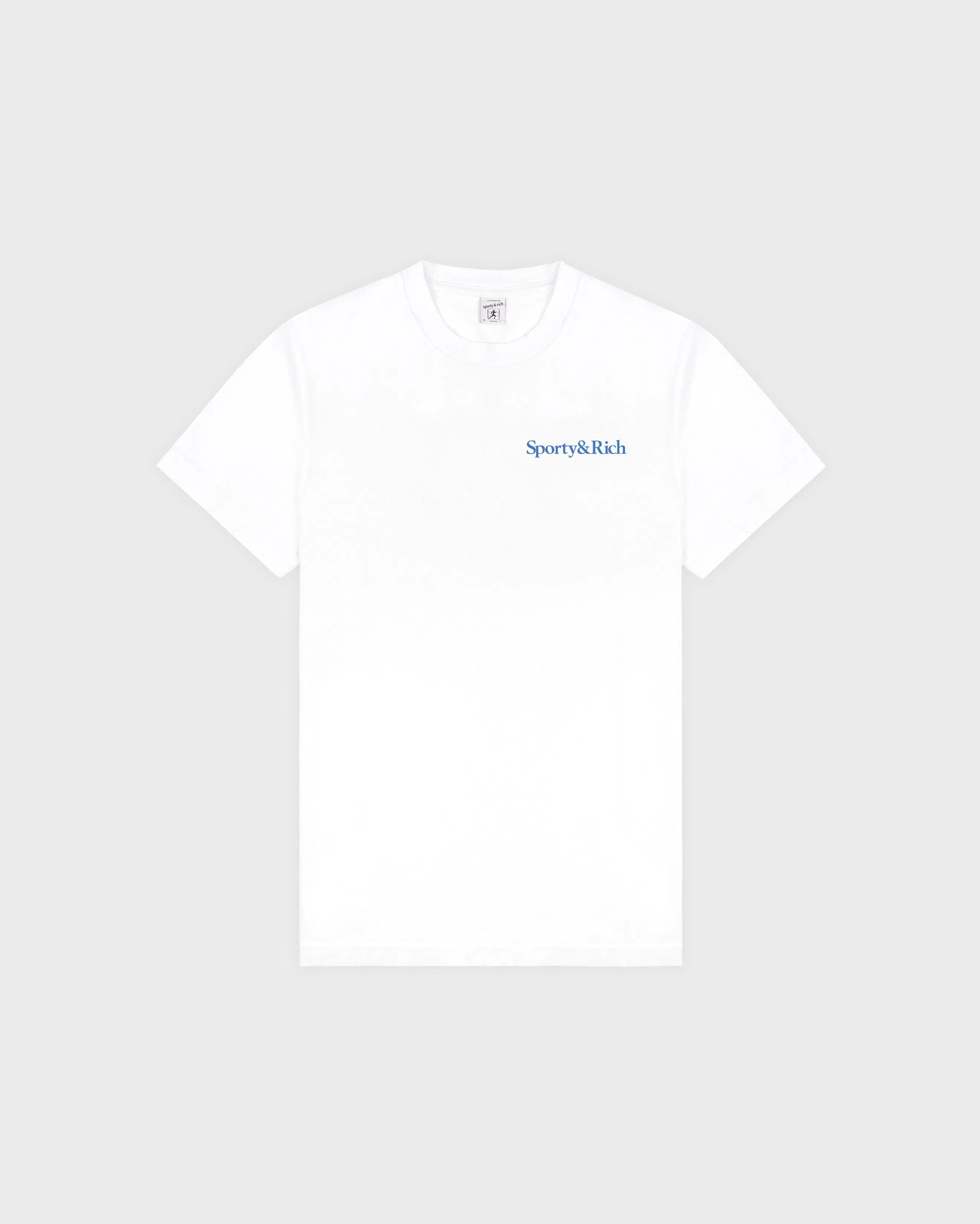Health is Wealth T-Shirt - White/Azure
