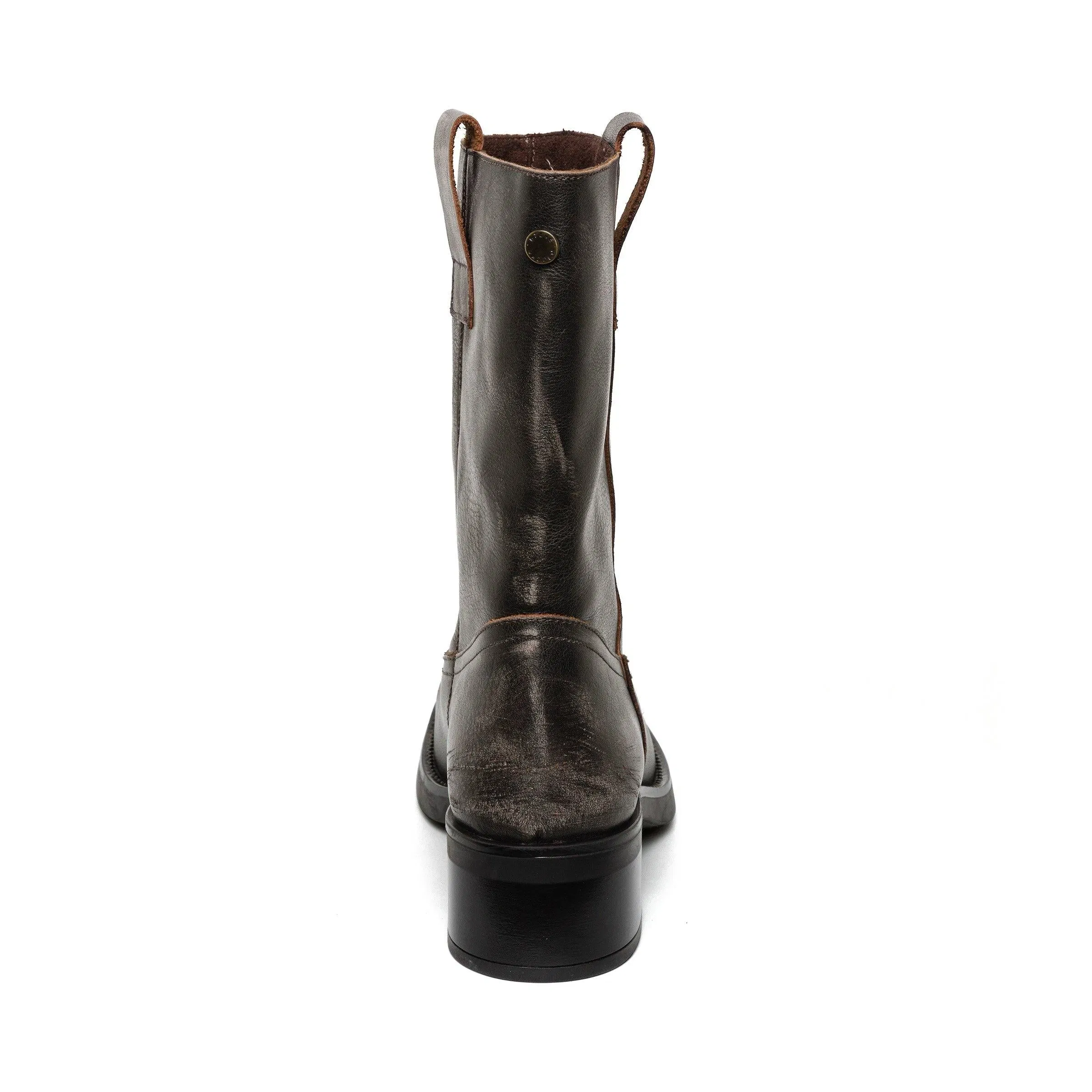Benedict Side Zip Biker Boots