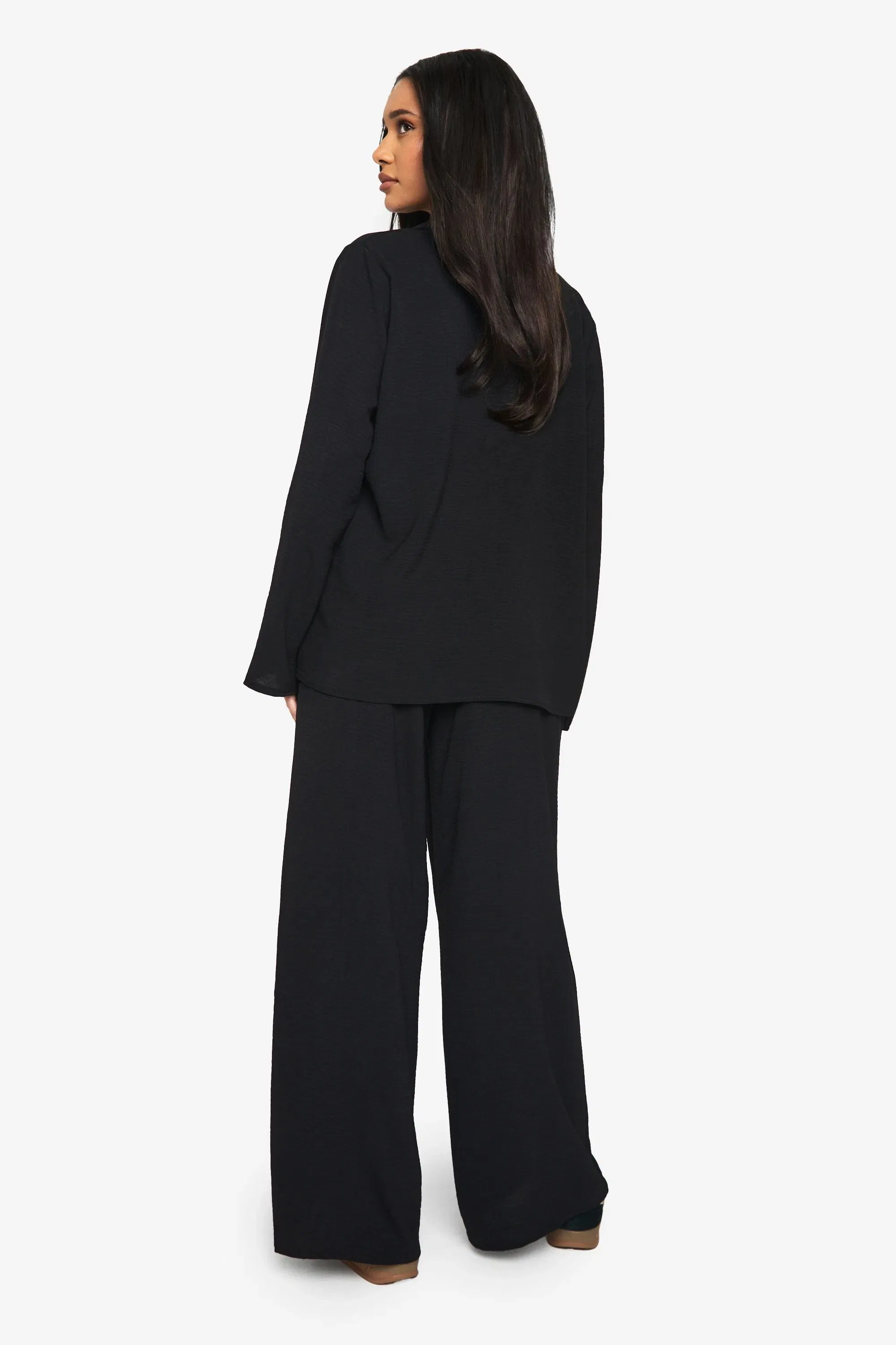 Woven Oversized Shirt & Drawstring Trouser Co-ord