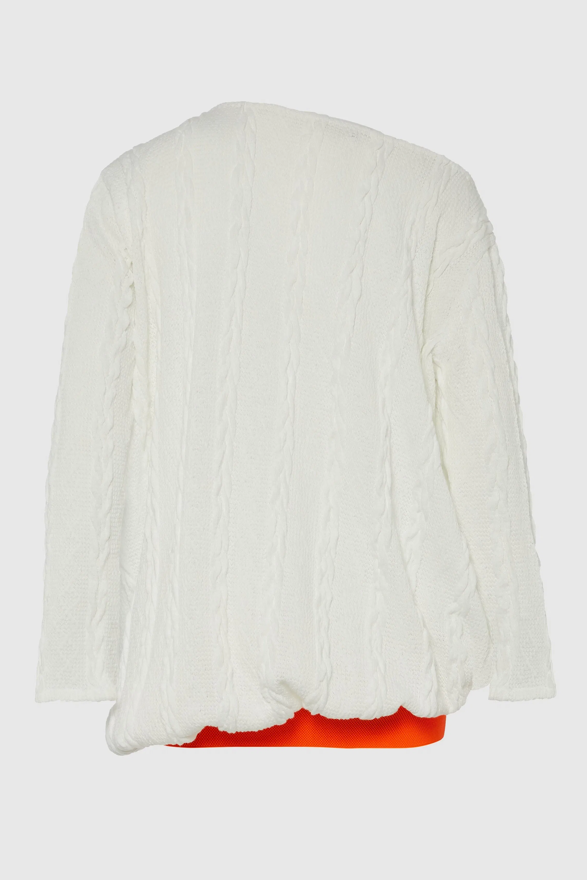 OSLO OFF SHOULDER SWEATER w/ SLEEVE PRINT